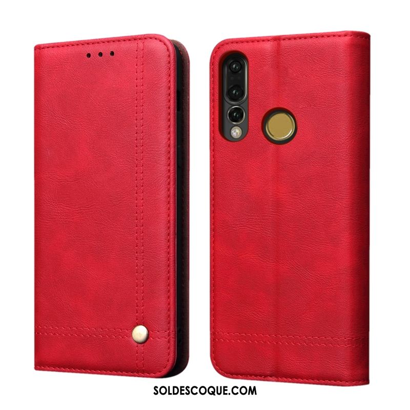 Coque Huawei P30 Lite Incassable Fluide Doux Étui Étui En Cuir Kaki Housse France