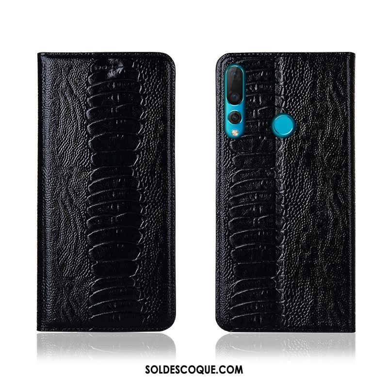 Coque Huawei P30 Lite Incassable Protection Clamshell Étui Cuir Véritable En Ligne