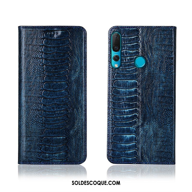 Coque Huawei P30 Lite Incassable Protection Clamshell Étui Cuir Véritable En Ligne