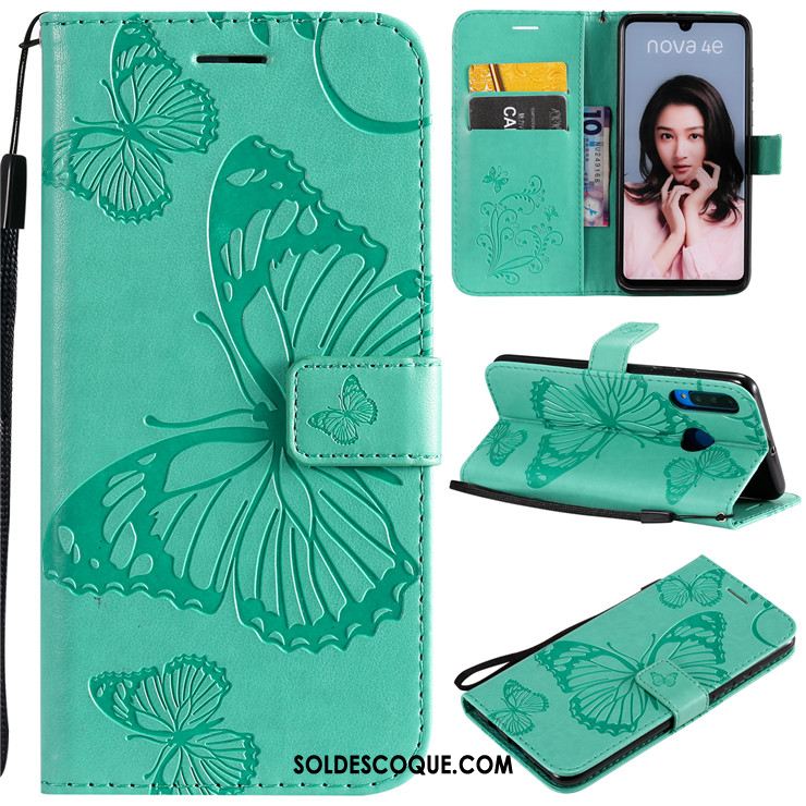 Coque Huawei P30 Lite Incassable Protection Téléphone Portable Or Rose Étui En Cuir France