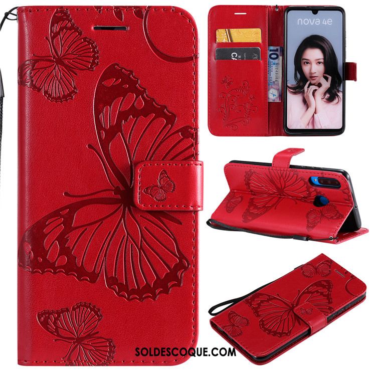 Coque Huawei P30 Lite Incassable Protection Téléphone Portable Or Rose Étui En Cuir France