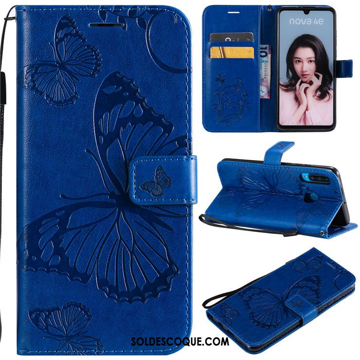 Coque Huawei P30 Lite Incassable Protection Téléphone Portable Or Rose Étui En Cuir France