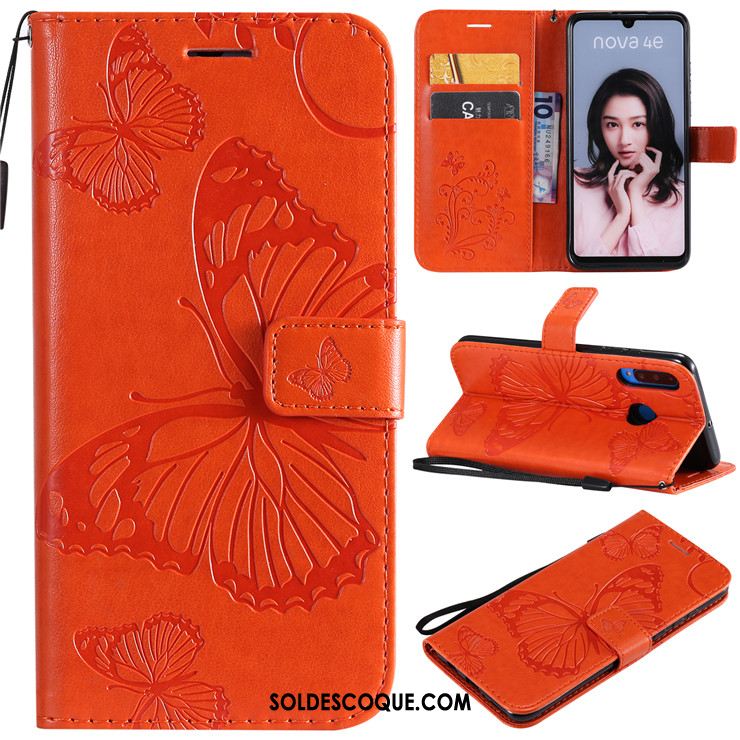 Coque Huawei P30 Lite Incassable Protection Téléphone Portable Or Rose Étui En Cuir France