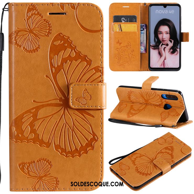 Coque Huawei P30 Lite Incassable Protection Téléphone Portable Or Rose Étui En Cuir France