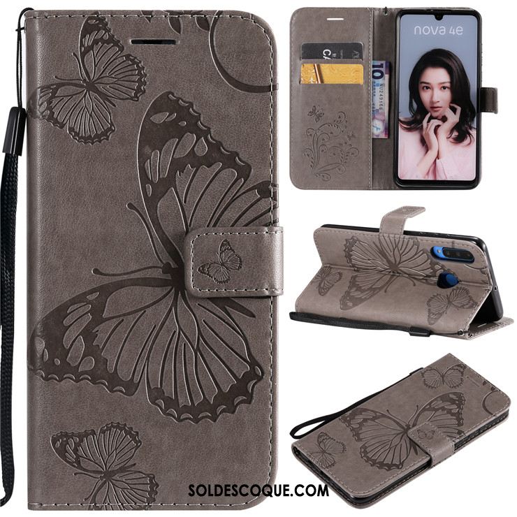 Coque Huawei P30 Lite Incassable Protection Téléphone Portable Or Rose Étui En Cuir France