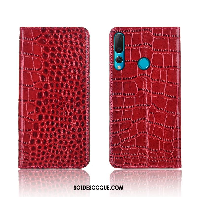 Coque Huawei P30 Lite Nouveau Cuir Véritable Incassable Bleu Téléphone Portable En Ligne