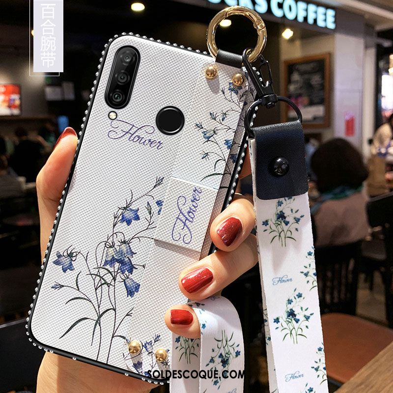 Coque Huawei P30 Lite Ornements Suspendus Incassable Protection Blanc Fluide Doux Pas Cher