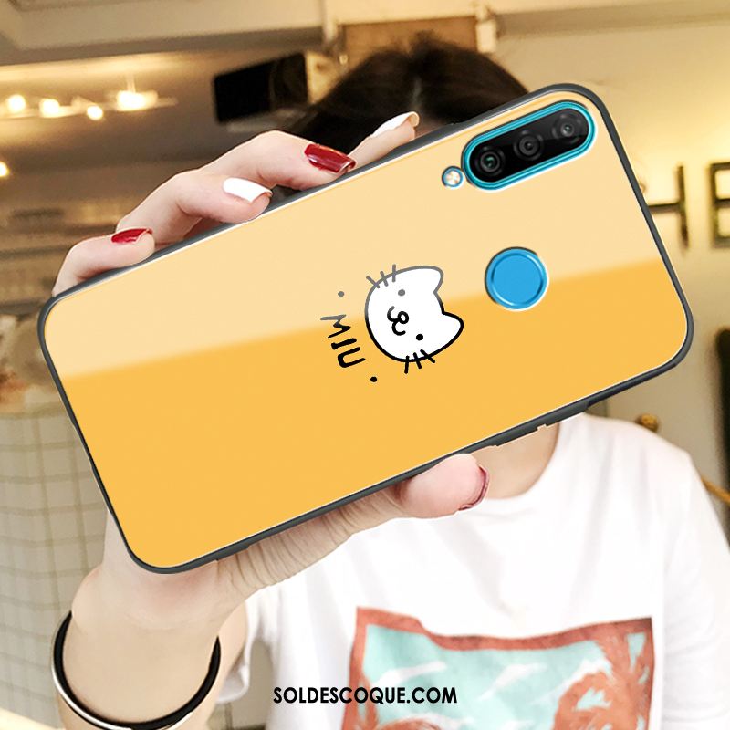 Coque Huawei P30 Lite Personnalité Téléphone Portable Créatif Jaune Incassable Soldes