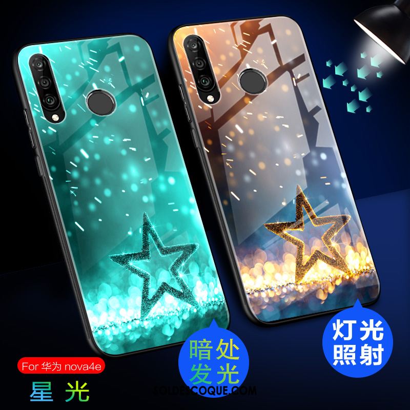 Coque Huawei P30 Lite Téléphone Portable Fluide Doux Lumineuses Délavé En Daim Verre France