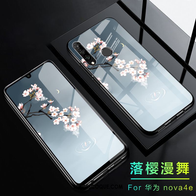 Coque Huawei P30 Lite Téléphone Portable Fluide Doux Lumineuses Délavé En Daim Verre France