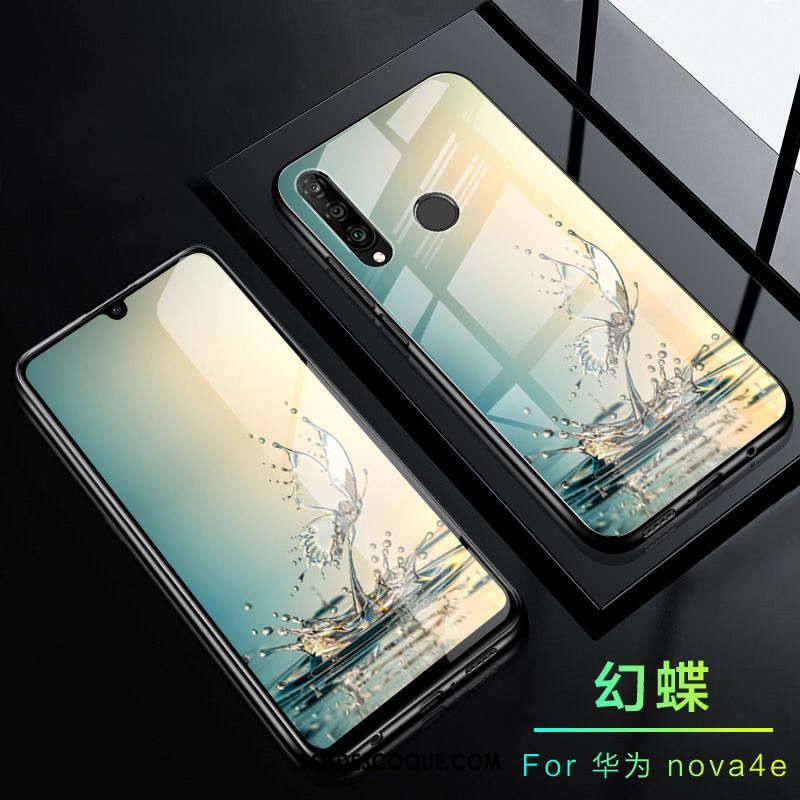 Coque Huawei P30 Lite Téléphone Portable Fluide Doux Lumineuses Délavé En Daim Verre France