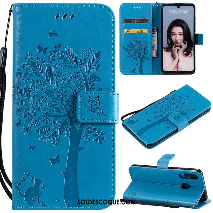 Coque Huawei P30 Lite Téléphone Portable Tout Compris Vert Étui En Cuir Incassable En Vente