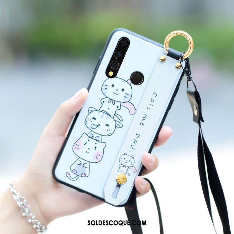 Coque Huawei P30 Lite Violet Fluide Doux Mode Étui Net Rouge En Ligne