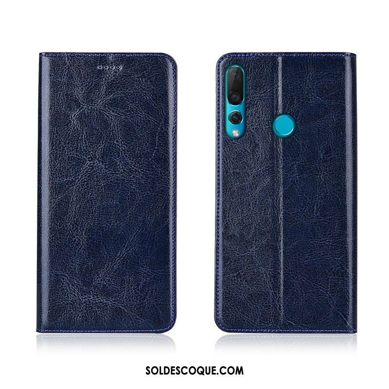 Coque Huawei P30 Lite Étui Incassable Clamshell Bleu Nouveau Pas Cher