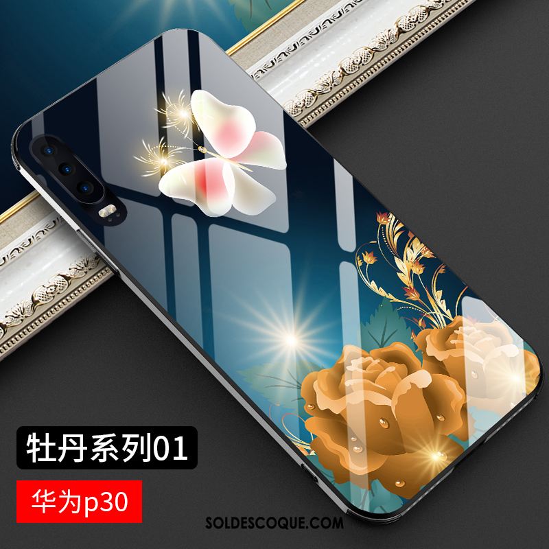 Coque Huawei P30 Luxe Mode Protection Très Mince Verre En Vente