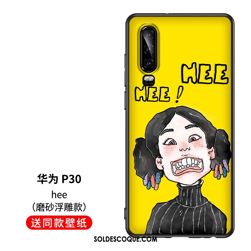 Coque Huawei P30 Personnalité Charmant Net Rouge Jaune Mode En Ligne