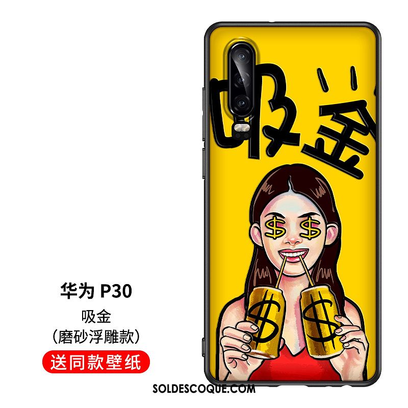 Coque Huawei P30 Personnalité Charmant Net Rouge Jaune Mode En Ligne