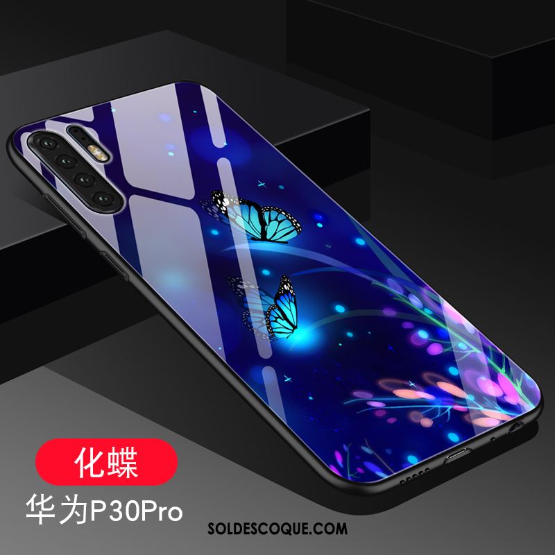 Coque Huawei P30 Pro Amoureux Marque De Tendance Personnalité Créatif Noir Pas Cher