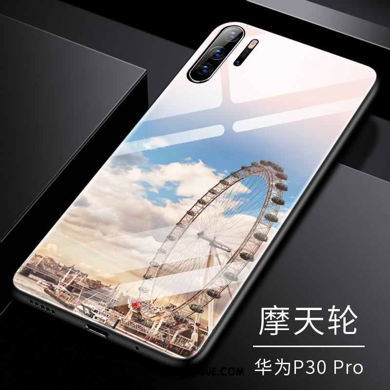 Coque Huawei P30 Pro Amoureux Personnalité Très Mince Nouveau Verre En Vente