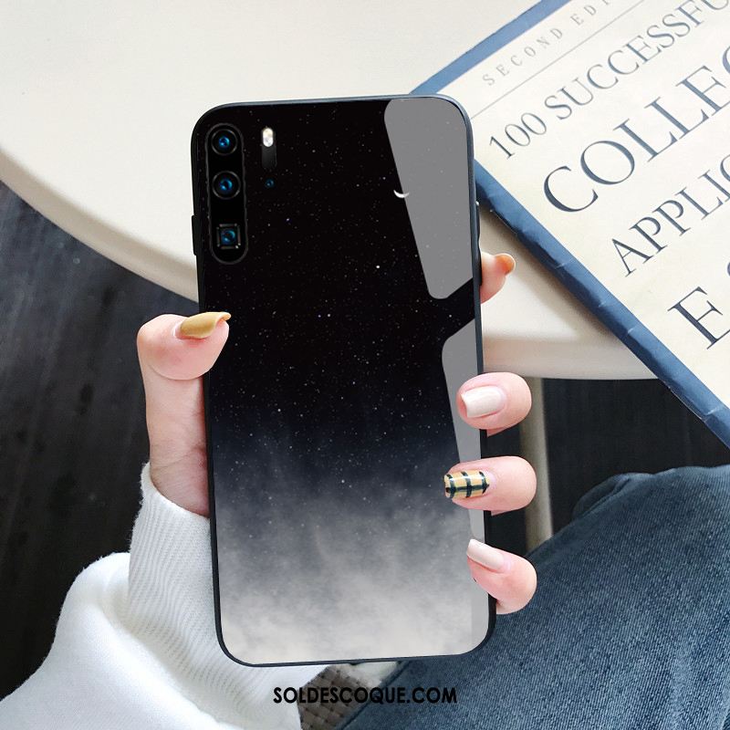 Coque Huawei P30 Pro Amoureux Vent Étui Téléphone Portable Clair Pas Cher