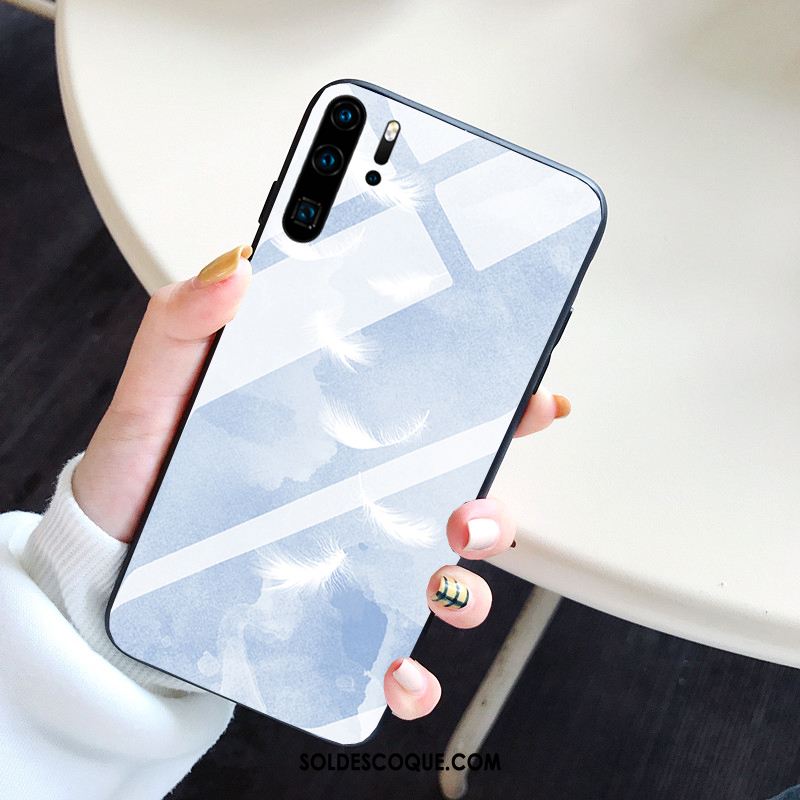 Coque Huawei P30 Pro Amoureux Vent Étui Téléphone Portable Clair Pas Cher