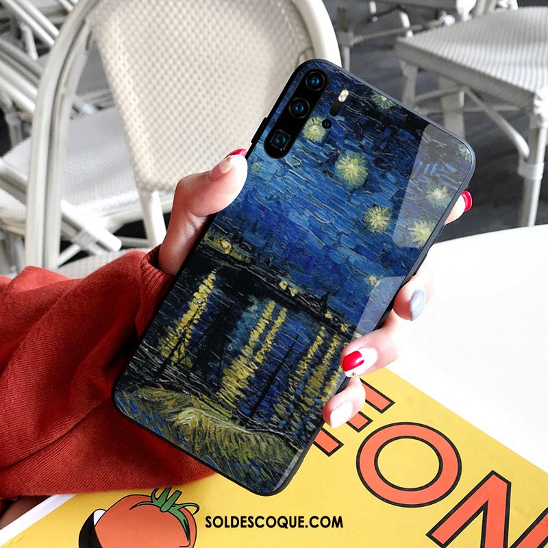 Coque Huawei P30 Pro Amoureux Vent Étui Téléphone Portable Clair Pas Cher