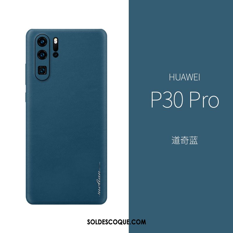 Coque Huawei P30 Pro Cuir Véritable Tendance Incassable Tout Compris Très Mince En Vente