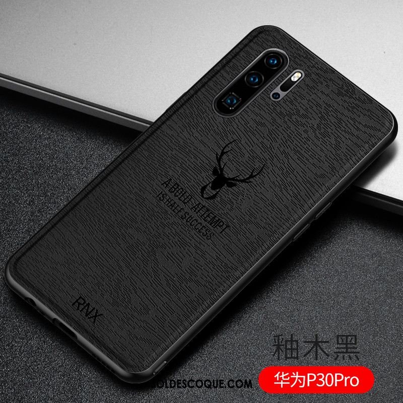 Coque Huawei P30 Pro Délavé En Daim À Bord Très Mince Magnétisme Fluide Doux En Ligne