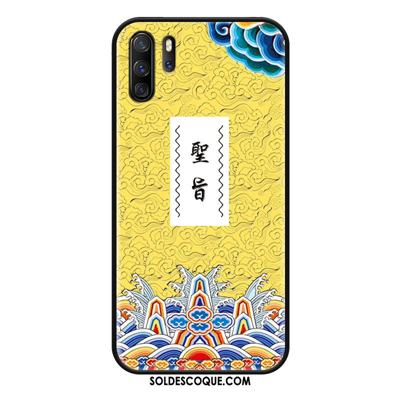 Coque Huawei P30 Pro Gaufrage Protection Personnalité Tout Compris Silicone En Vente