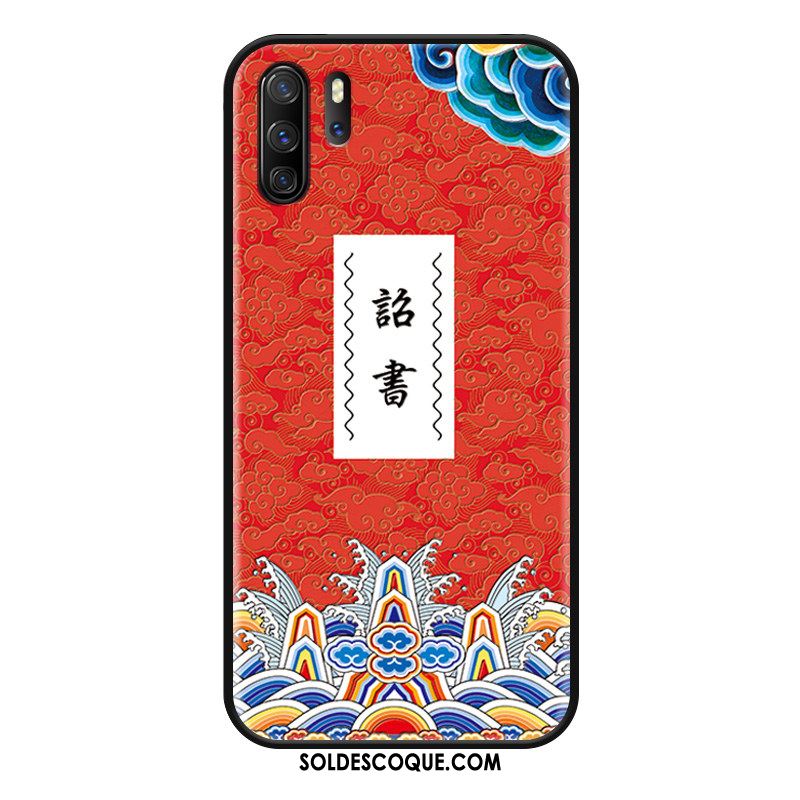 Coque Huawei P30 Pro Gaufrage Protection Personnalité Tout Compris Silicone En Vente