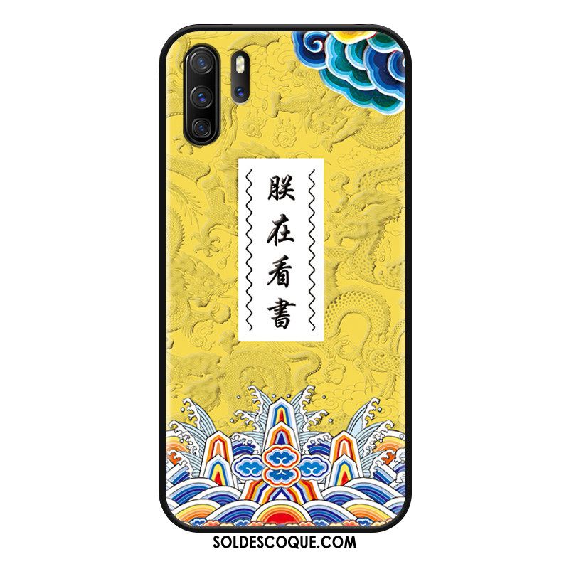 Coque Huawei P30 Pro Gaufrage Protection Personnalité Tout Compris Silicone En Vente