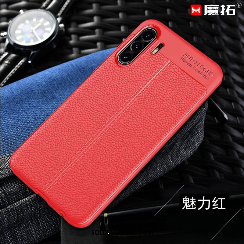 Coque Huawei P30 Pro Incassable Couleur Unie Nouveau Fluide Doux Étui En Cuir Pas Cher