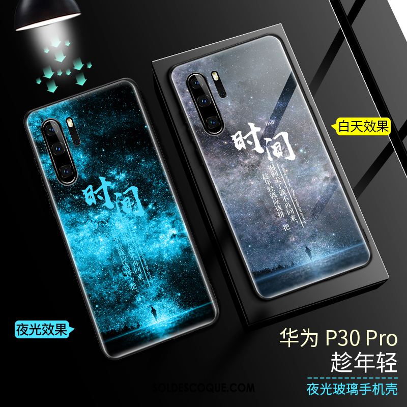 Coque Huawei P30 Pro Incassable Téléphone Portable Étui Lumineuses Très Mince Housse En Ligne