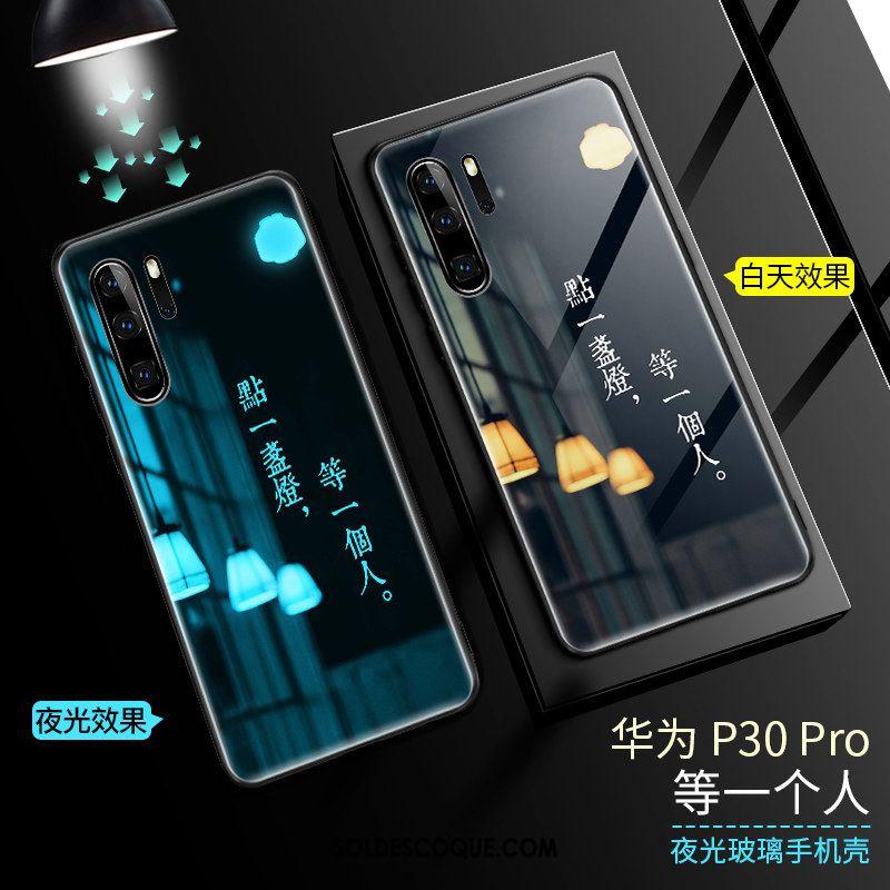 Coque Huawei P30 Pro Incassable Téléphone Portable Étui Lumineuses Très Mince Housse En Ligne