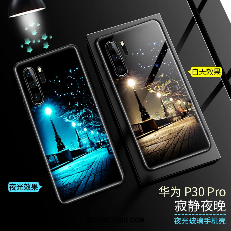 Coque Huawei P30 Pro Incassable Téléphone Portable Étui Lumineuses Très Mince Housse En Ligne