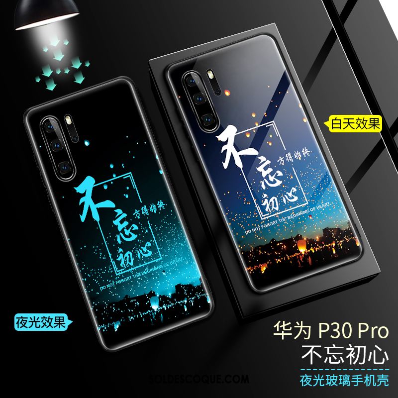 Coque Huawei P30 Pro Incassable Téléphone Portable Étui Lumineuses Très Mince Housse En Ligne