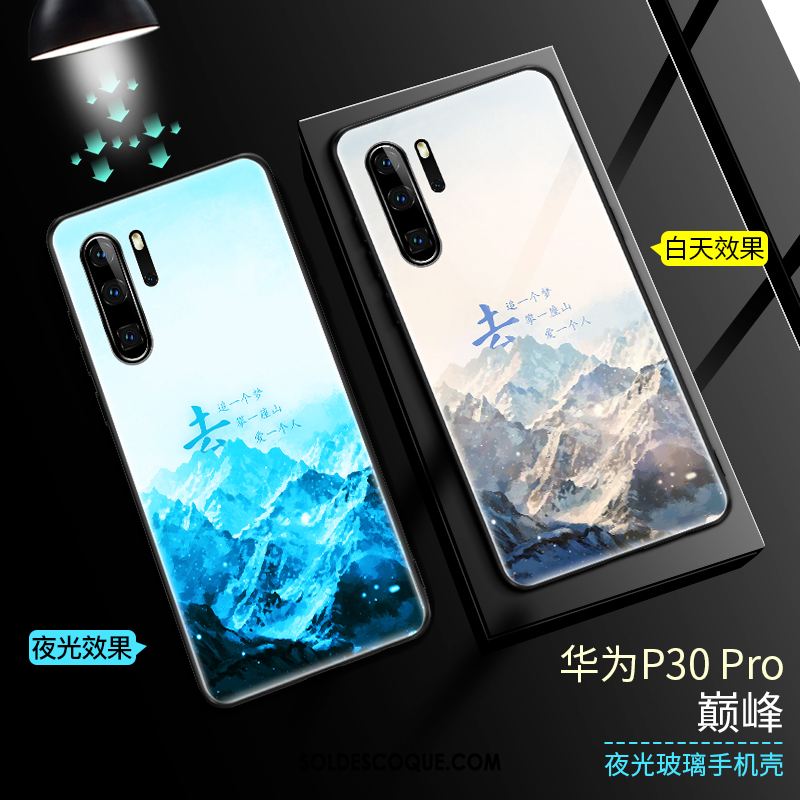 Coque Huawei P30 Pro Incassable Téléphone Portable Étui Lumineuses Très Mince Housse En Ligne