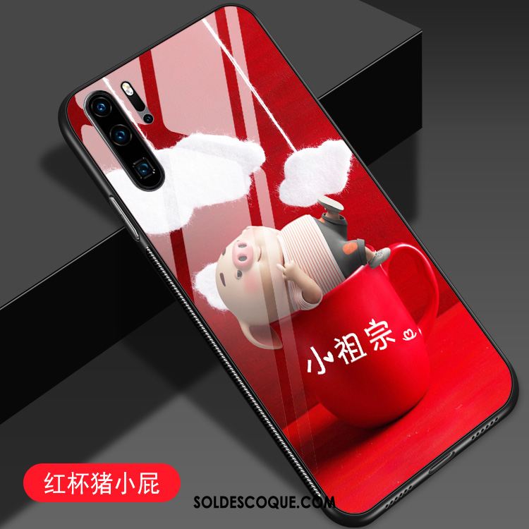 Coque Huawei P30 Pro Net Rouge Violet Jeunesse Protection Tendance Housse Soldes