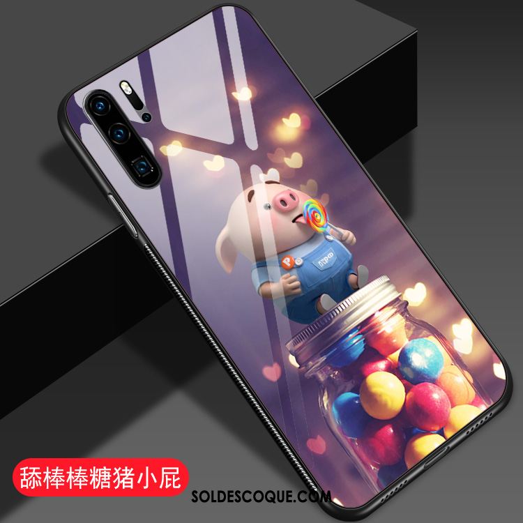 Coque Huawei P30 Pro Net Rouge Violet Jeunesse Protection Tendance Housse Soldes