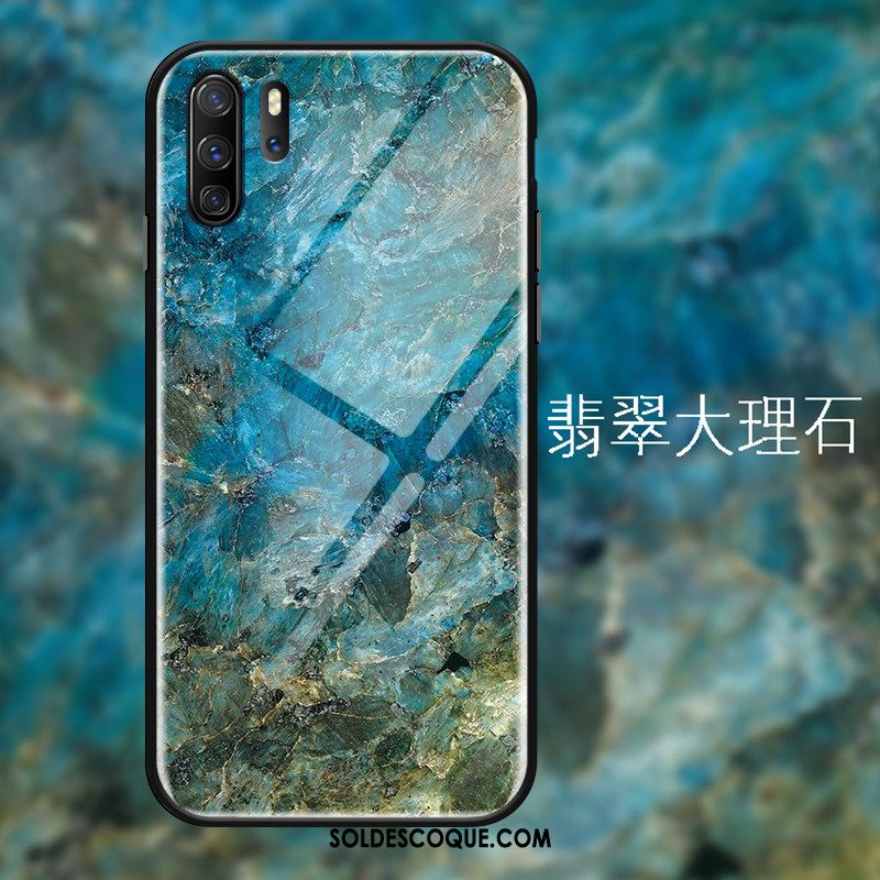 Coque Huawei P30 Pro Noir Créatif Simple Miroir Verre Housse En Vente