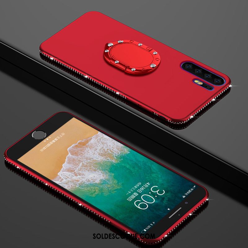 Coque Huawei P30 Pro Nouveau Net Rouge Original Délavé En Daim Tout Compris En Vente