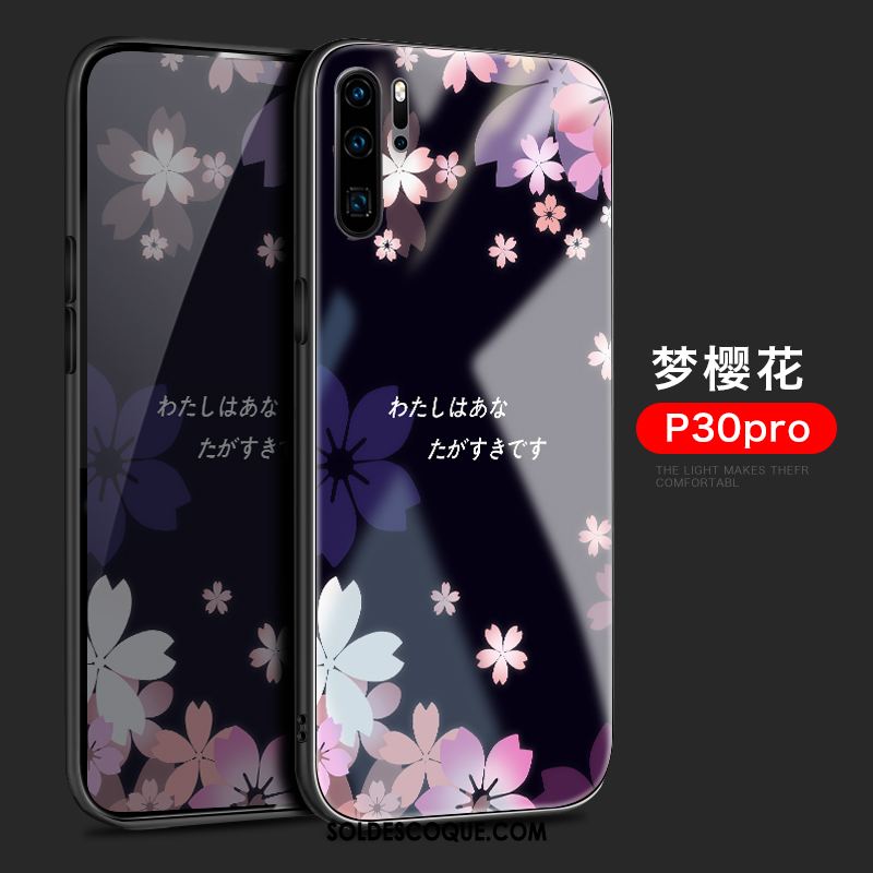 Coque Huawei P30 Pro Sakura Tout Compris Téléphone Portable Verre Clair Housse En Vente