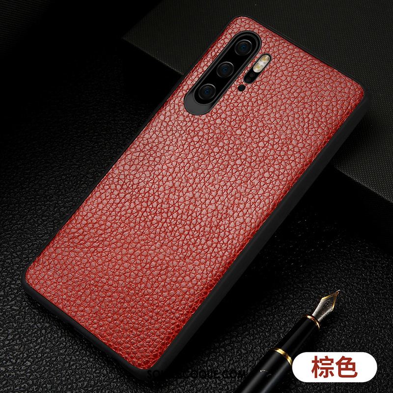 Coque Huawei P30 Pro Tendance Téléphone Portable Incassable Protection Cuir Véritable Pas Cher