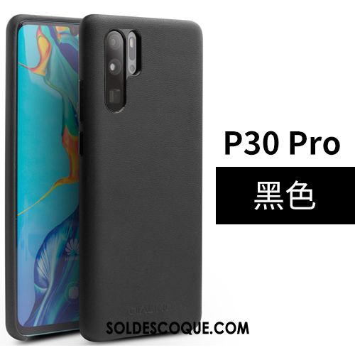 Coque Huawei P30 Pro Étui Couvercle Arrière Étui En Cuir Business Téléphone Portable Pas Cher