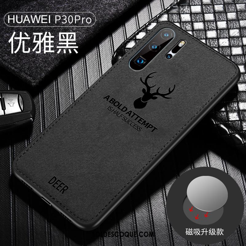 Coque Huawei P30 Pro Étui Incassable Magnétisme Fluide Doux Protection En Vente