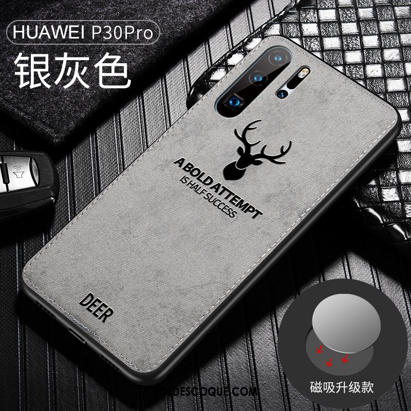 Coque Huawei P30 Pro Étui Incassable Magnétisme Fluide Doux Protection En Vente