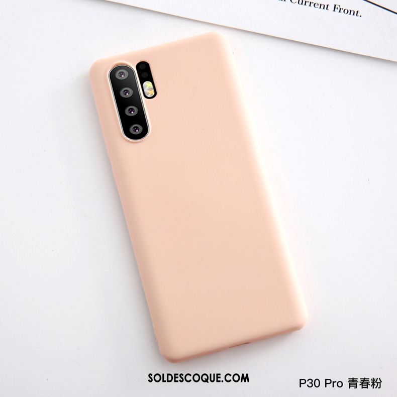Coque Huawei P30 Pro Étui Rouge Fluide Doux Silicone Incassable Soldes