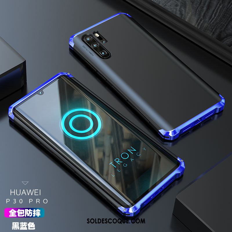 Coque Huawei P30 Pro Étui Téléphone Portable Métal Coque En Silicone Protection Pas Cher