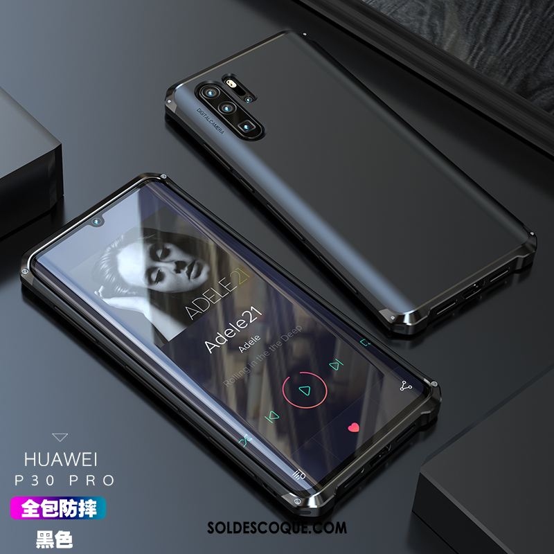 Coque Huawei P30 Pro Étui Téléphone Portable Métal Coque En Silicone Protection Pas Cher