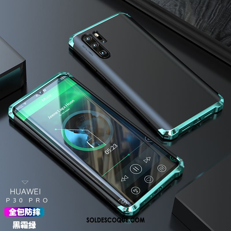 Coque Huawei P30 Pro Étui Téléphone Portable Métal Coque En Silicone Protection Pas Cher